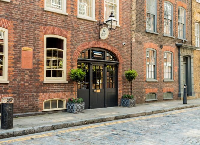The exterior of the Batty Langley's hotel in Central London