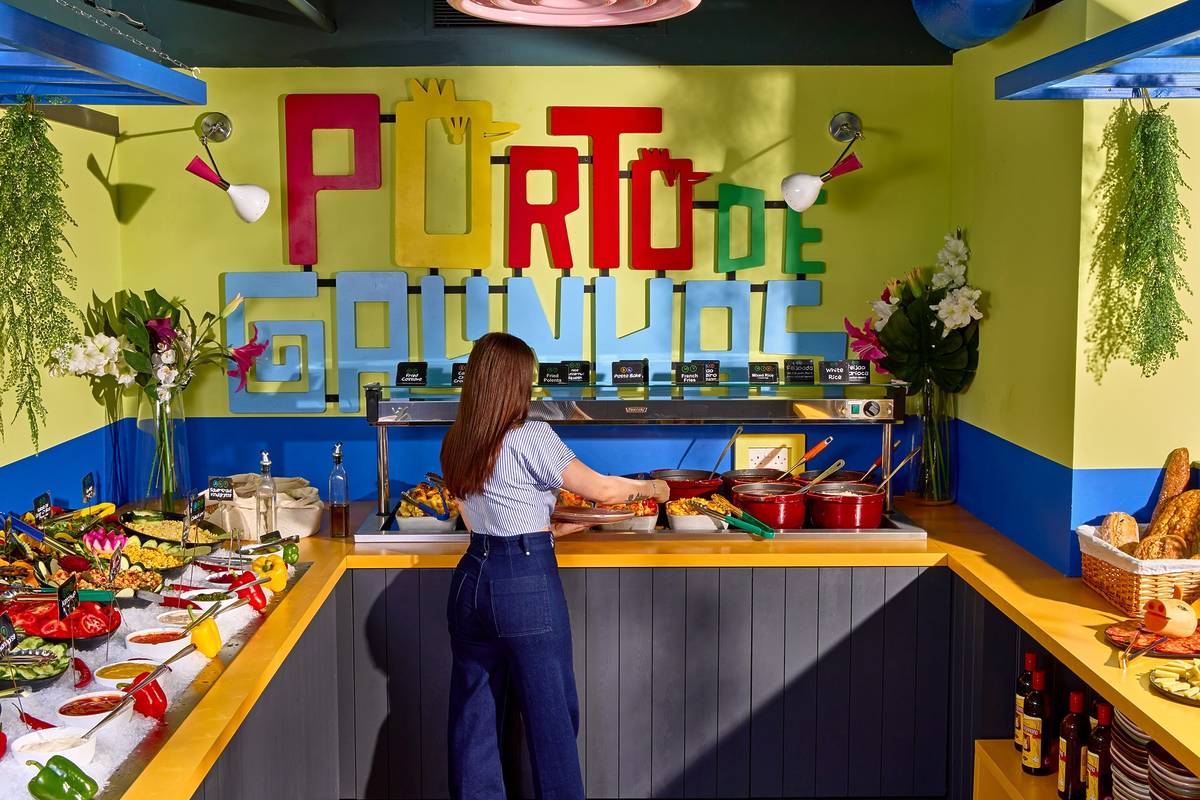 Salad bar at Preto in London.