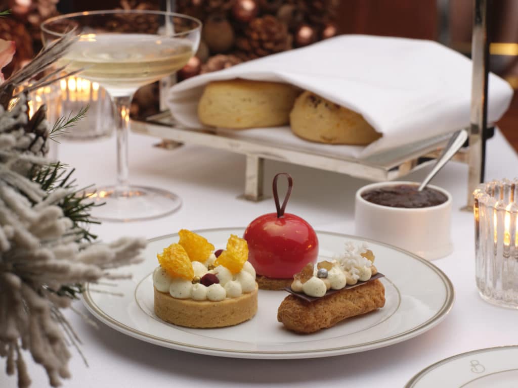 pastries and scones at The Beaumont Hotel