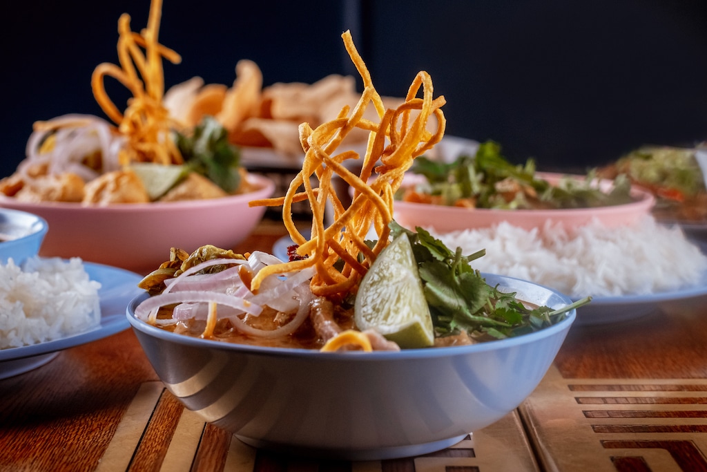 a thai soup from the Krapow team, served at Amazing Grace in London Bridge