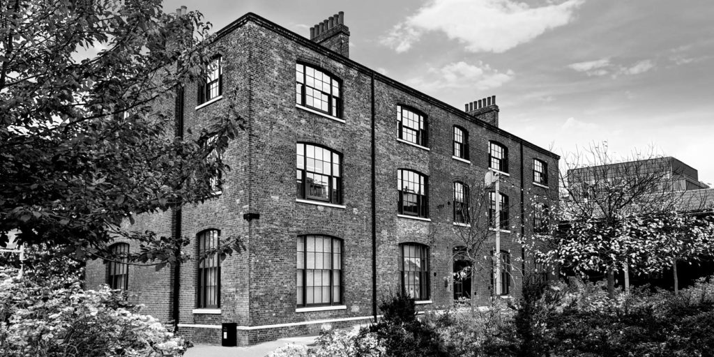 the exterior of the granary square building taht houses the queer britain museum