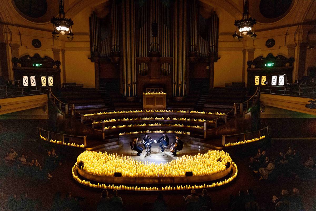 A Candlelight concert at Central Hall Westminster in London