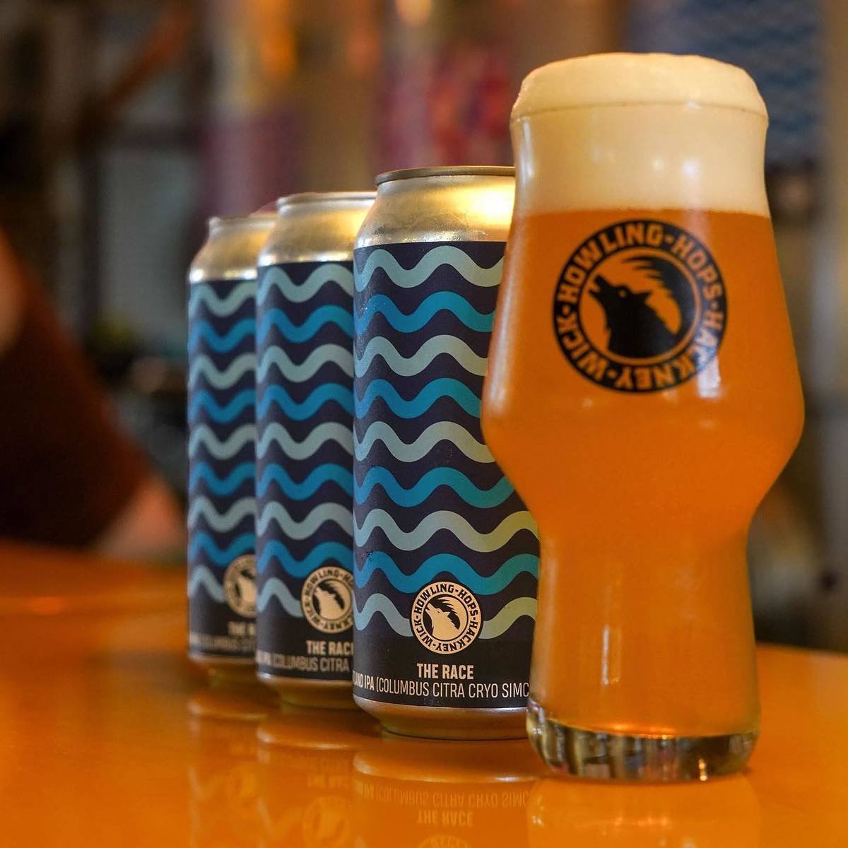 Beer from Howling Hops Brewery in Hackney.