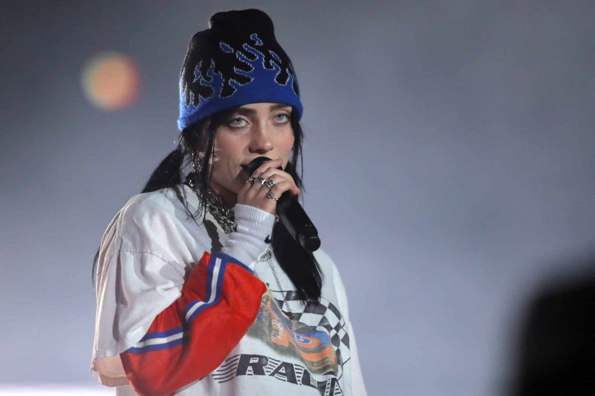 Overheated Billie Eilish Appearing At London Climate Event