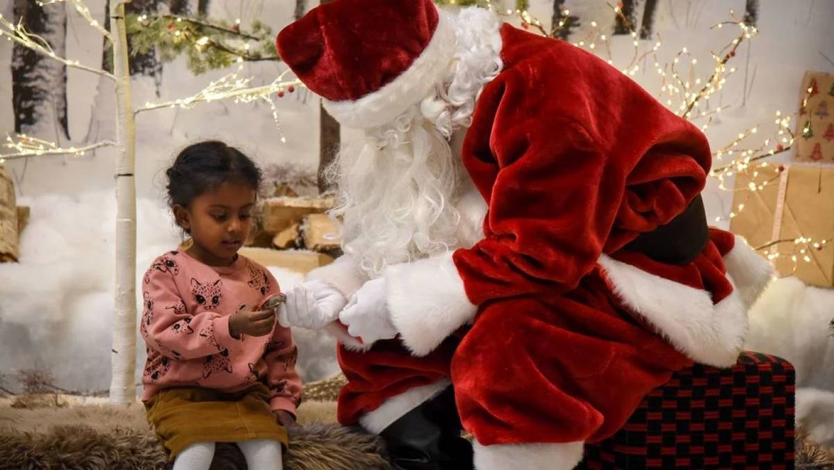 Santa with a child