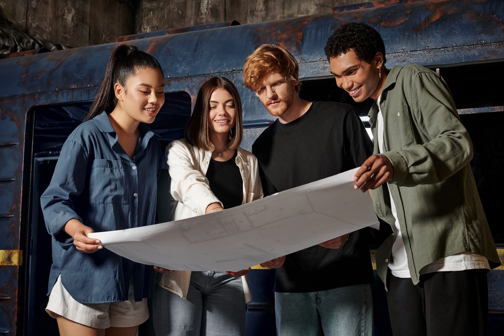 Friends at an Escape Room