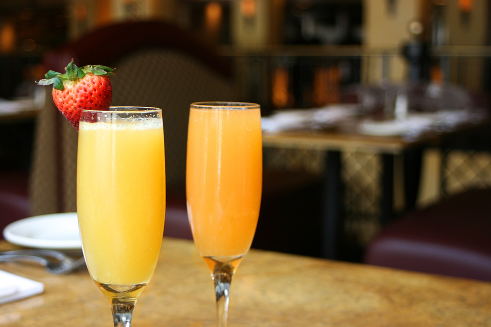 Two glasses of Mimosa