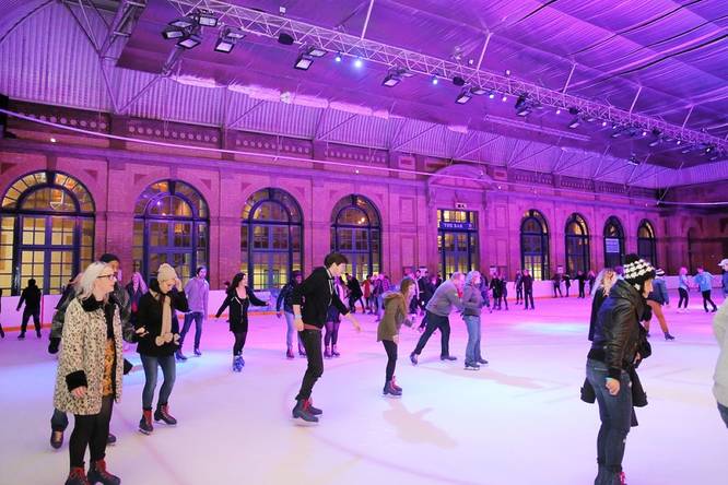 Alexandra Palace ice rink at 2015 fireworks festival