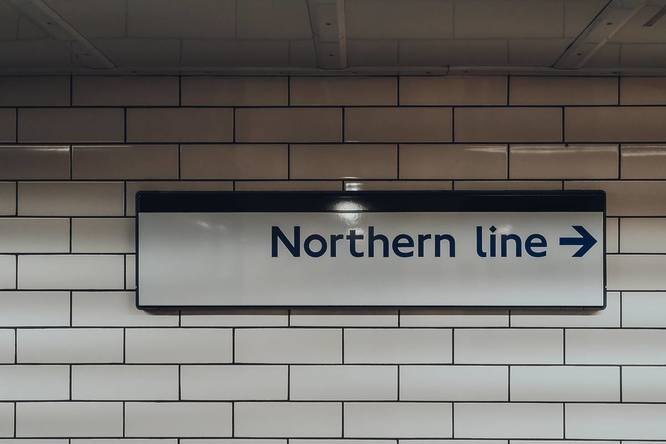 Northern Line sign on the London Underground