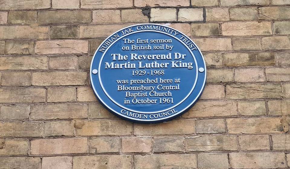 A Blue Plaque Honouring Martin Luther King Has Been Put Up In London