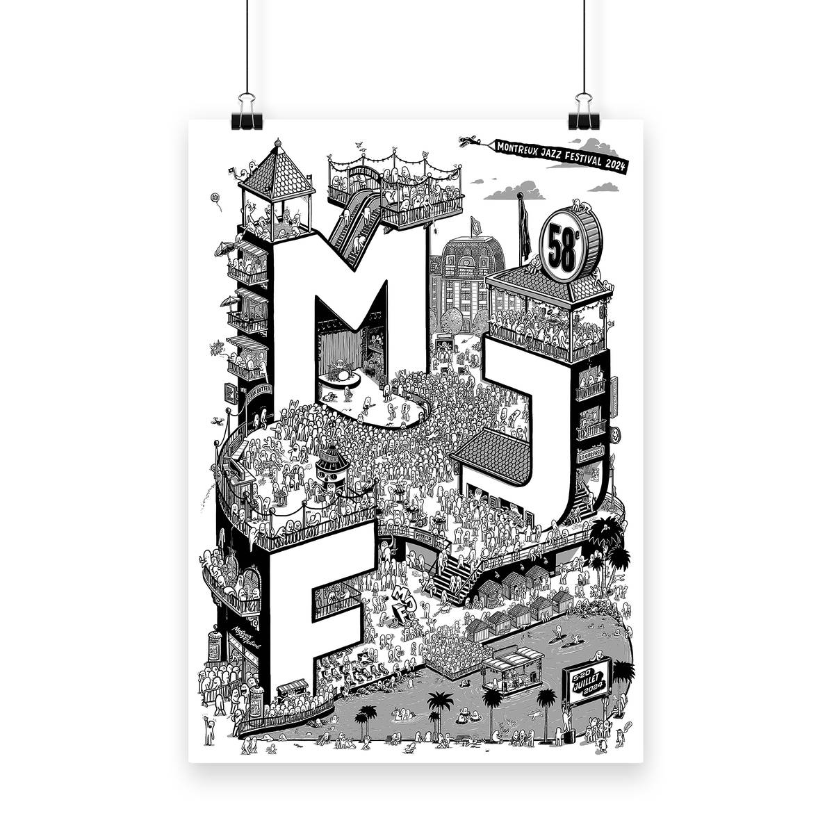 Official poster of Montreux Jazz Festival 2024