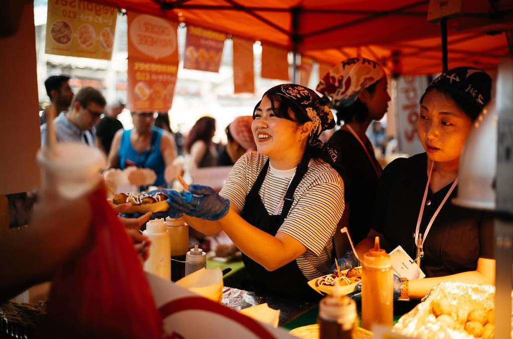 An image of a food stall at HYPER JAPAN festival