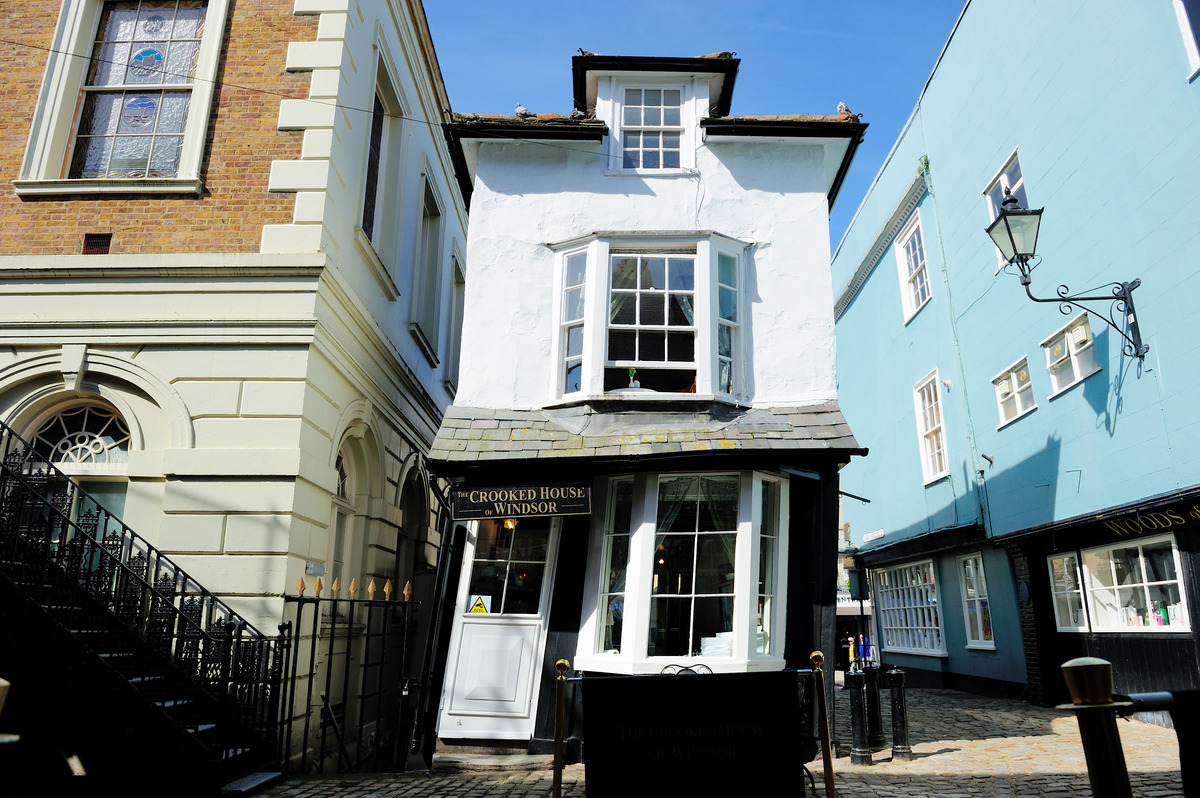 Exterior to the Crooked House in Windsor