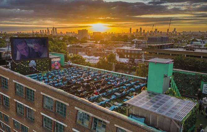 Rooftop Film Club at Peckham Bussey Building