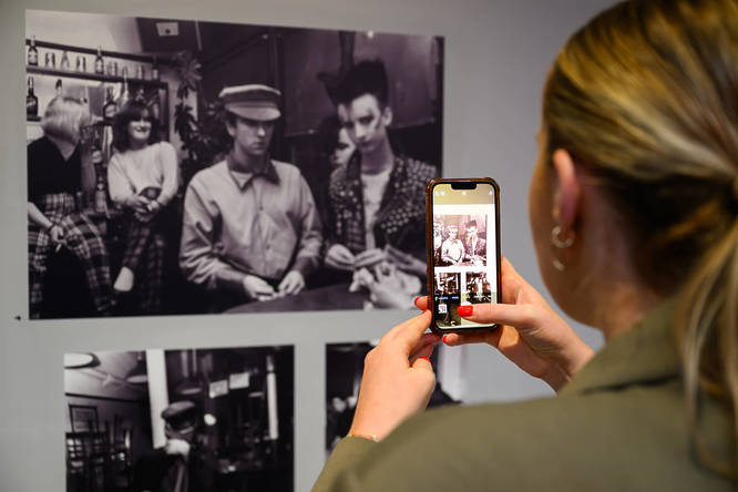 General view of the Design Museum as it launches a new exhibition on the history of the Blitz Club, the London venue that generated a creative scene influencing popular culture in the late ’70s and ’80s, which opens to the public on Saturday. Issue date: Wednesday September 17, 2025. PA Photo. The exhibition includes a newly-revealed recreation of the club, seen alongside over 250 items from the Blitz and its scene which have been hidden from view for 40 years.