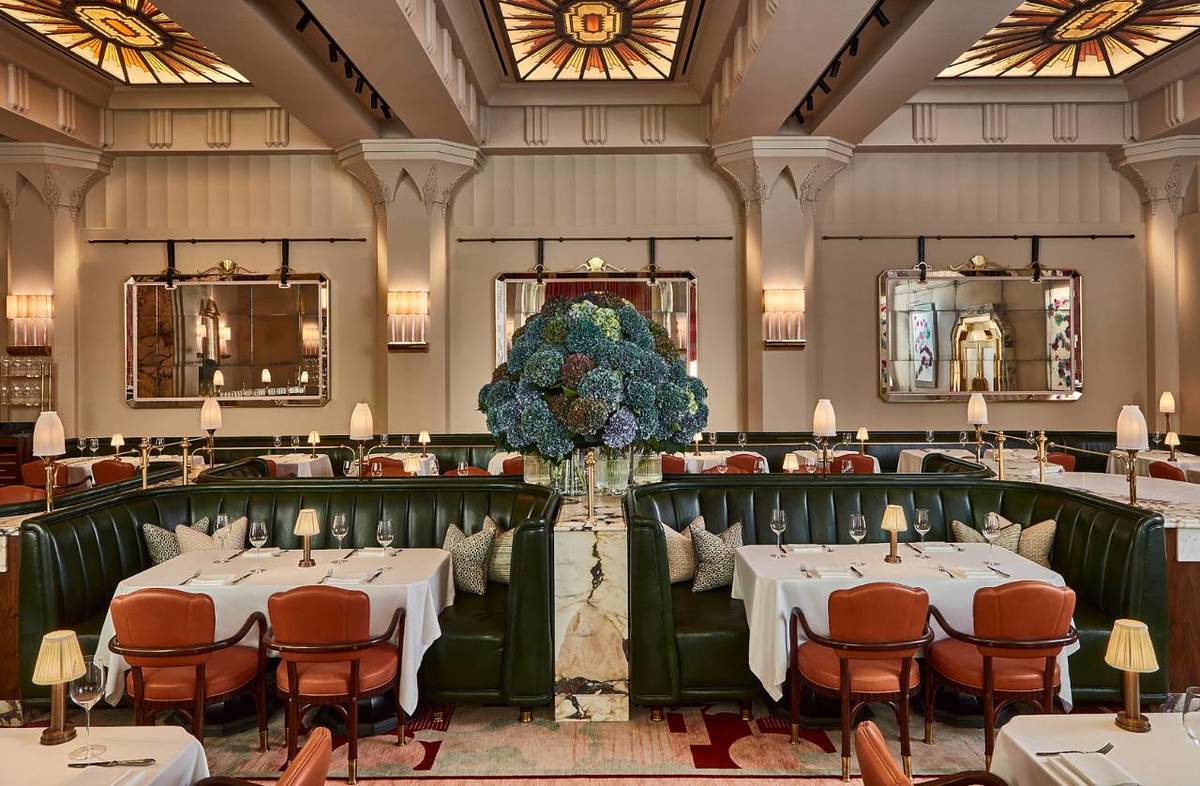 interiors of claridge's restaurant