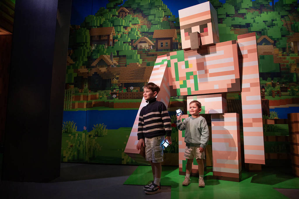 Children enjoy the Minecraft Experience in London