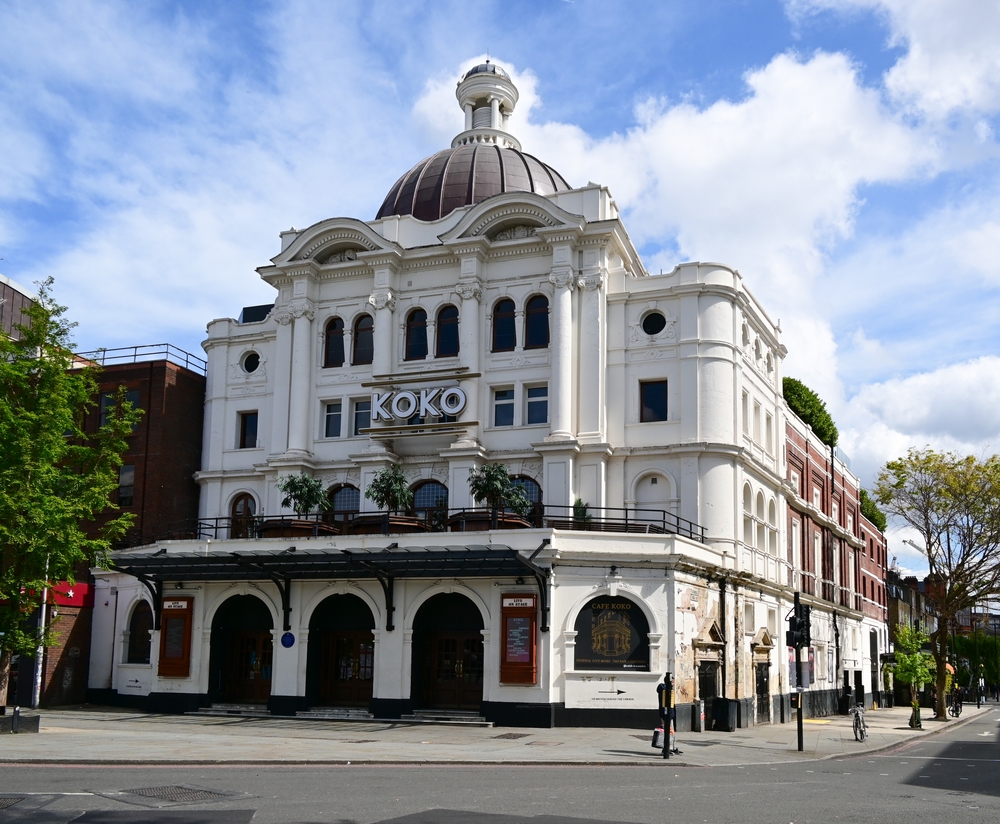 Exterior to Koko in Camden, London.