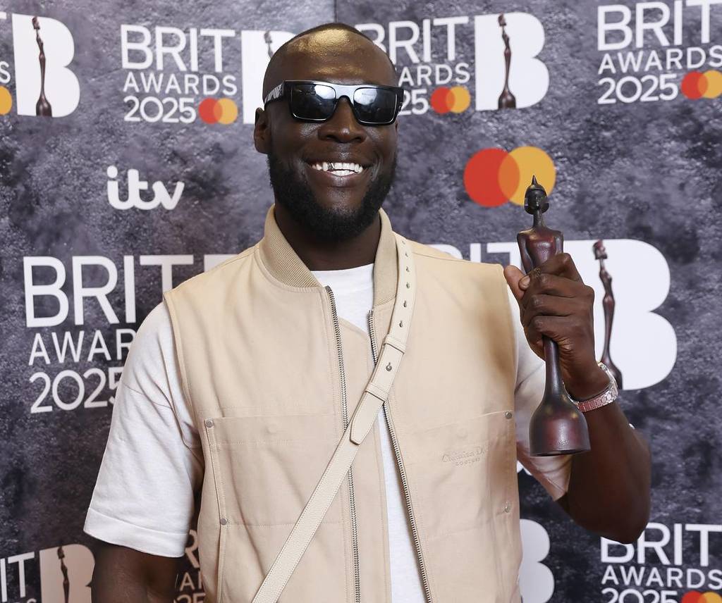 Stormzy gewinnt den Preis als bester Hip-Hop-/Rap-/Grime-Künstler bei den BRIT Awards 2025