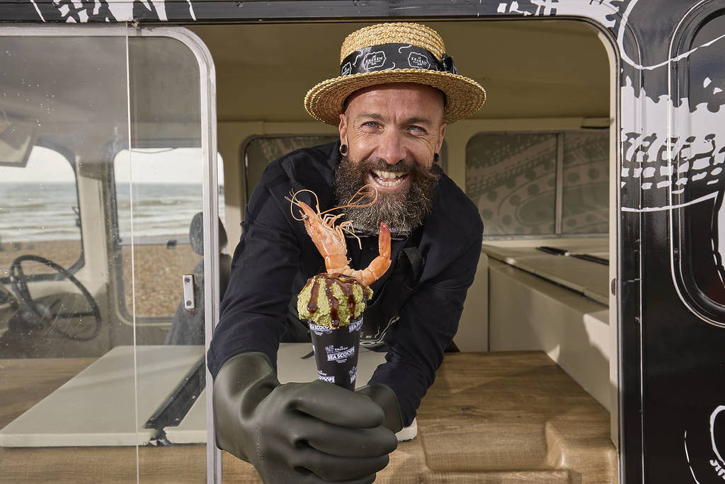 A First Of Its Kind ‘Fishy’ Van Is Giving Away Free Seafood Soft Serve Cones In London