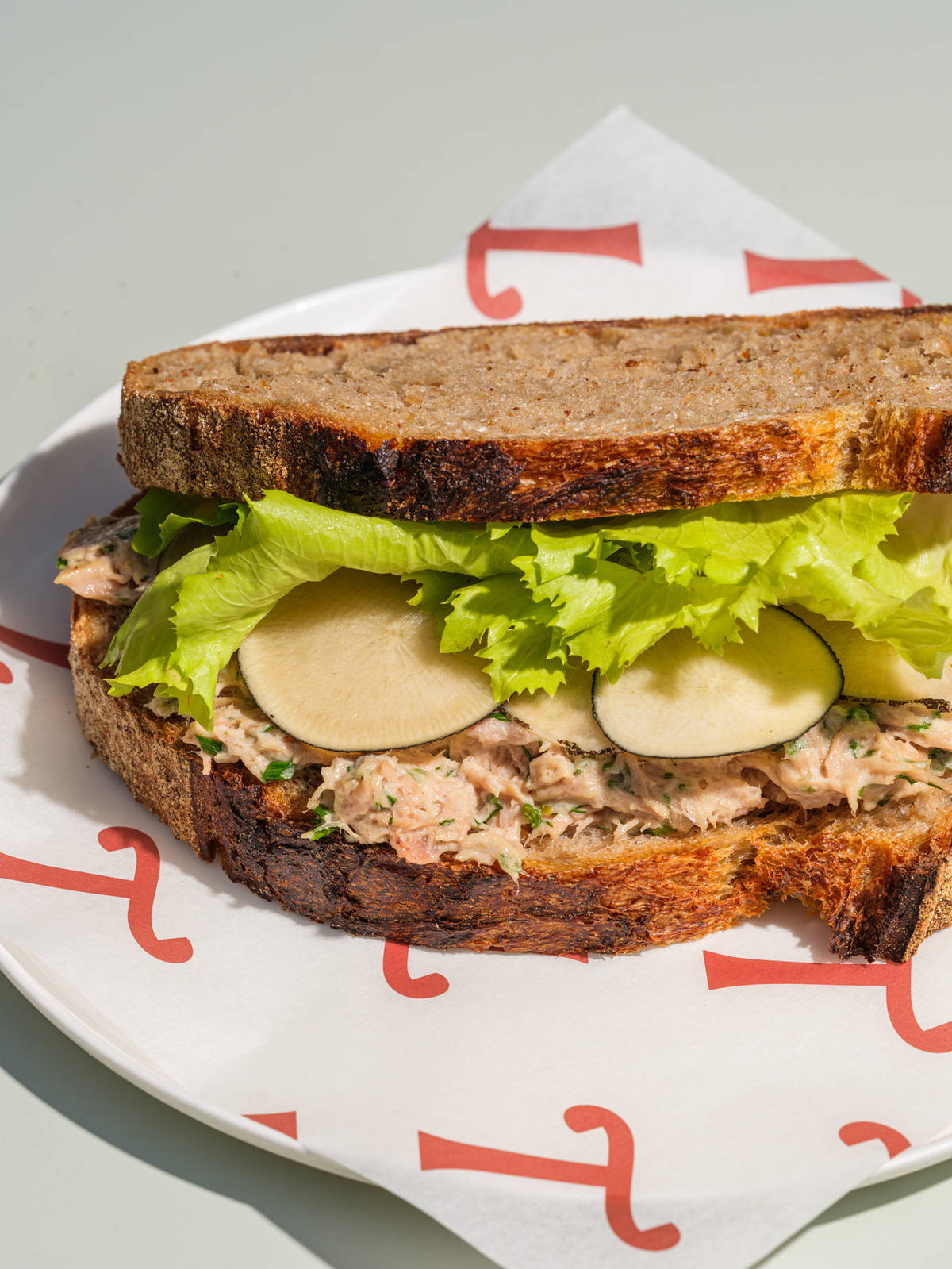 a sandwich on a plate
