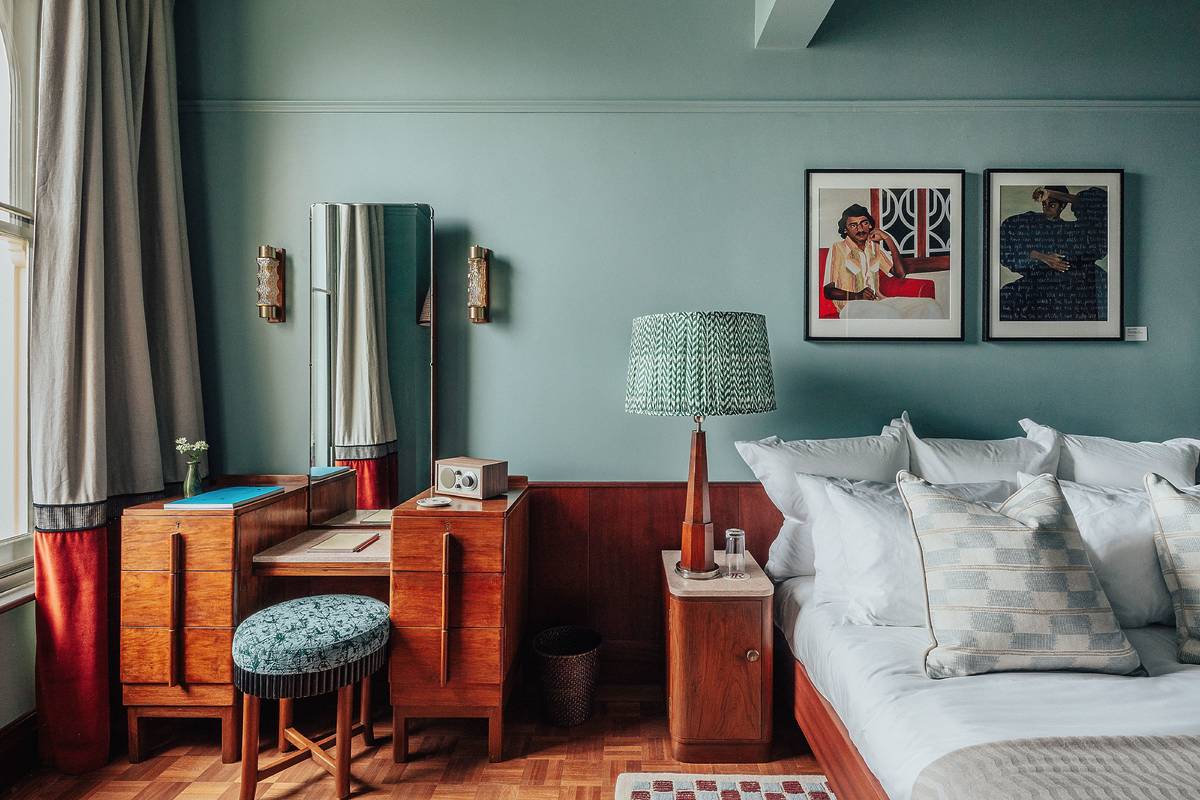 The bedroom inside the new Permit Room Lodgings