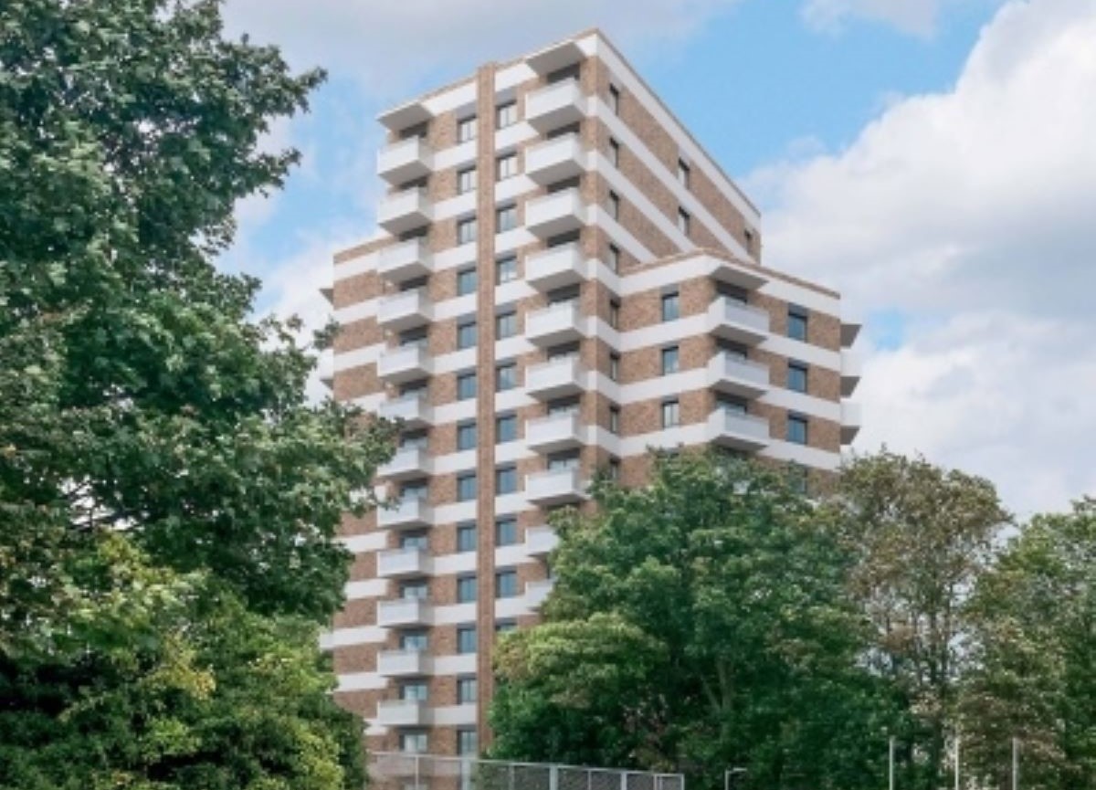 A CGI mock up of what Brook House will look like once completed