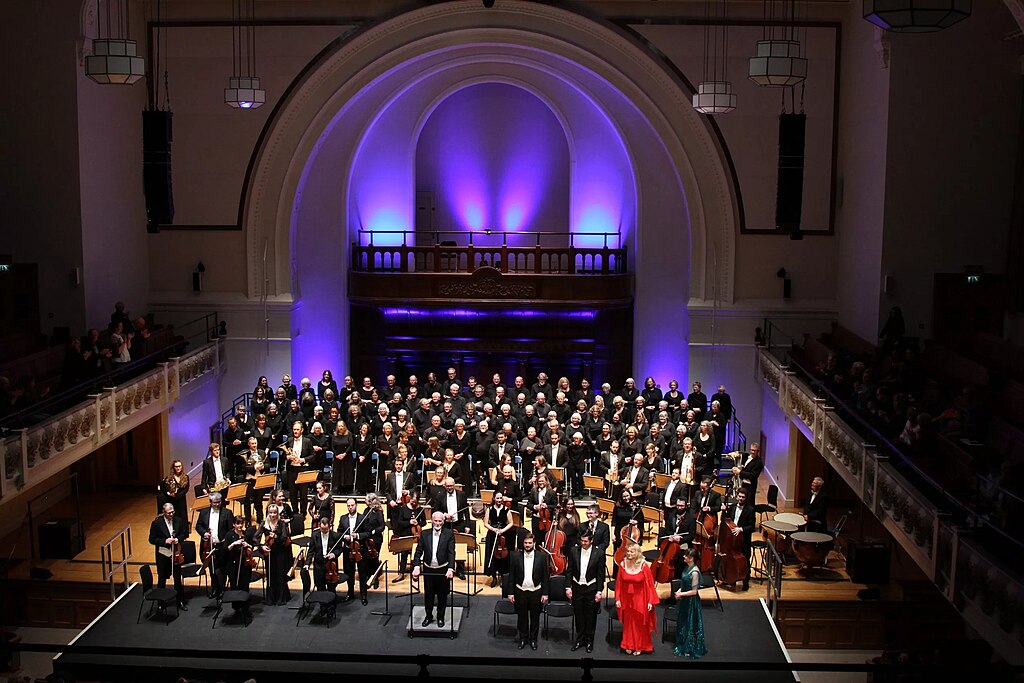 orchestra fills hall