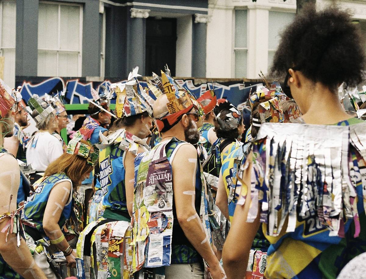 the brass band parade at notting hill carnival
