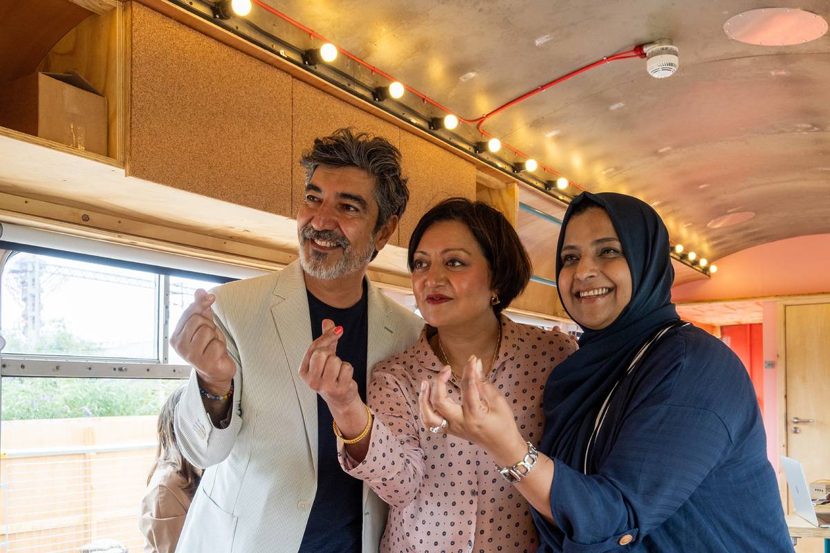 a group of people posing for a photo