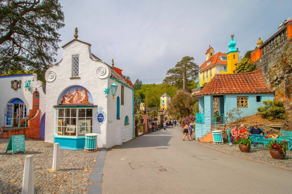 Portmeirion is a tourist village in Gwynedd North Wales.It was design and build between 1925 and 1975 in the style of Italian village