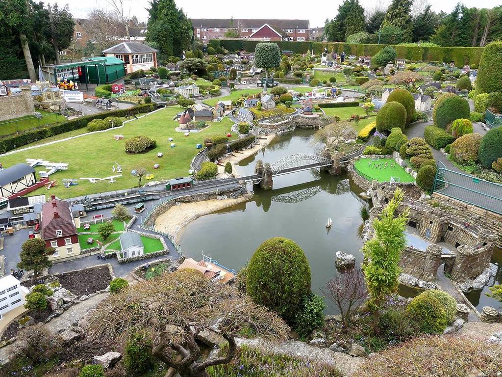 Uitzicht over 's werelds oudste originele modeldorp