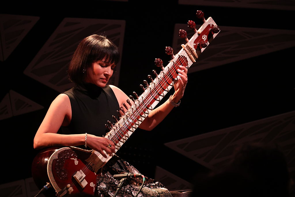 Anoushka Shankar performs at 'A New York Evening With Anoushka Shankar' at National Sawdust on March 26, 2025 in New York City. (Photo by Rob Kim/Getty Images for The Recording Academy)