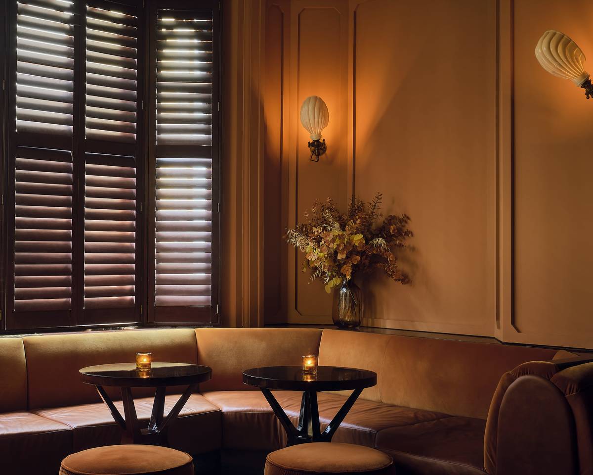 The warm and cosy interiors of The Mulwray wine bar