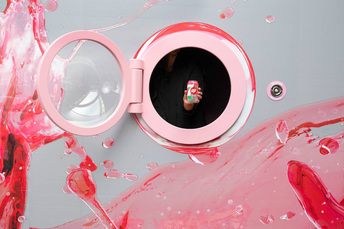 7up pink lemonade pop-up