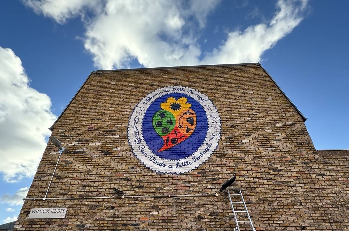 An image of the mural created for Little Portugal