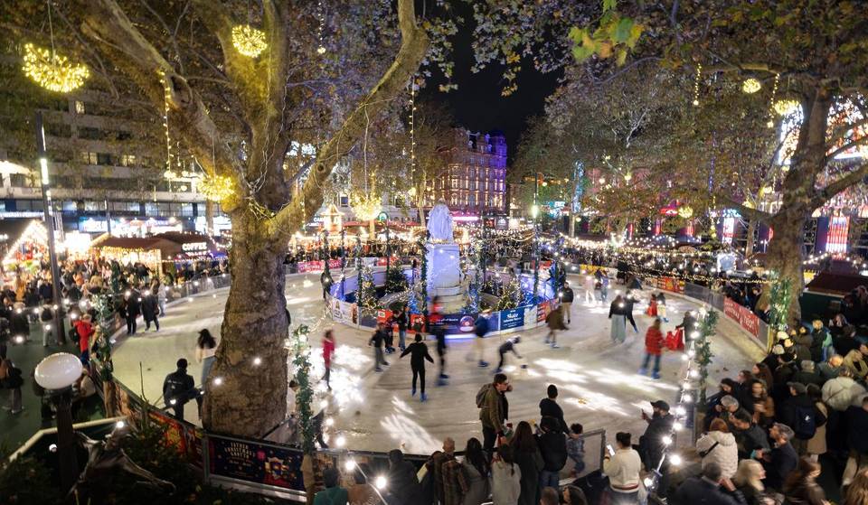A Brand New Ice Rink Has Landed At Leicester Square For The Festive Period – See What The First Ice Rink On The Square Looks Like