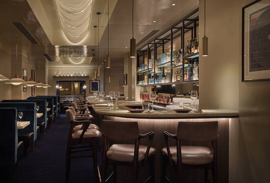 The interior of Cyril Lignac's restaurant in Mayfair