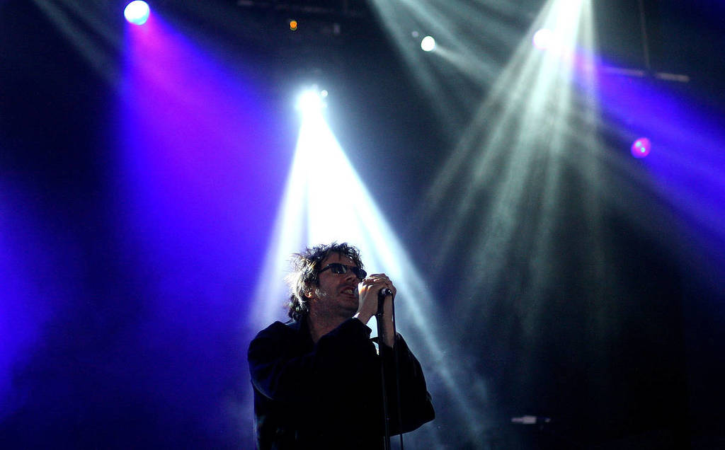 Ian McCulloch of Echo & The Bunnymen performing at T In The Park in 2008