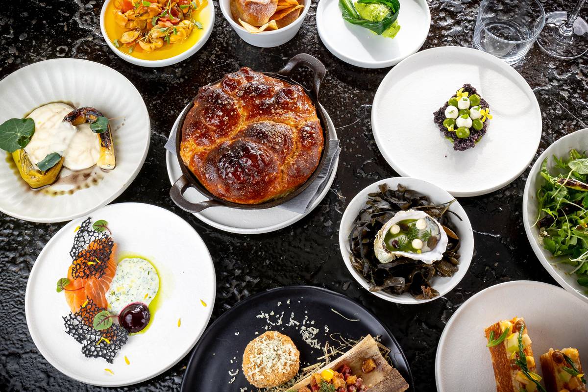 A selection of small plates served at Barge East