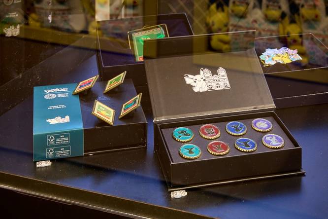Pokémon x NHM shop haul with badges