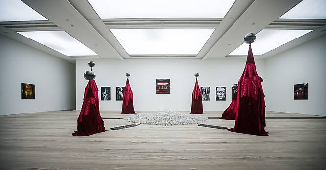 Focus Art Fair shot of the main room at the Saatchi Gallery from 2024