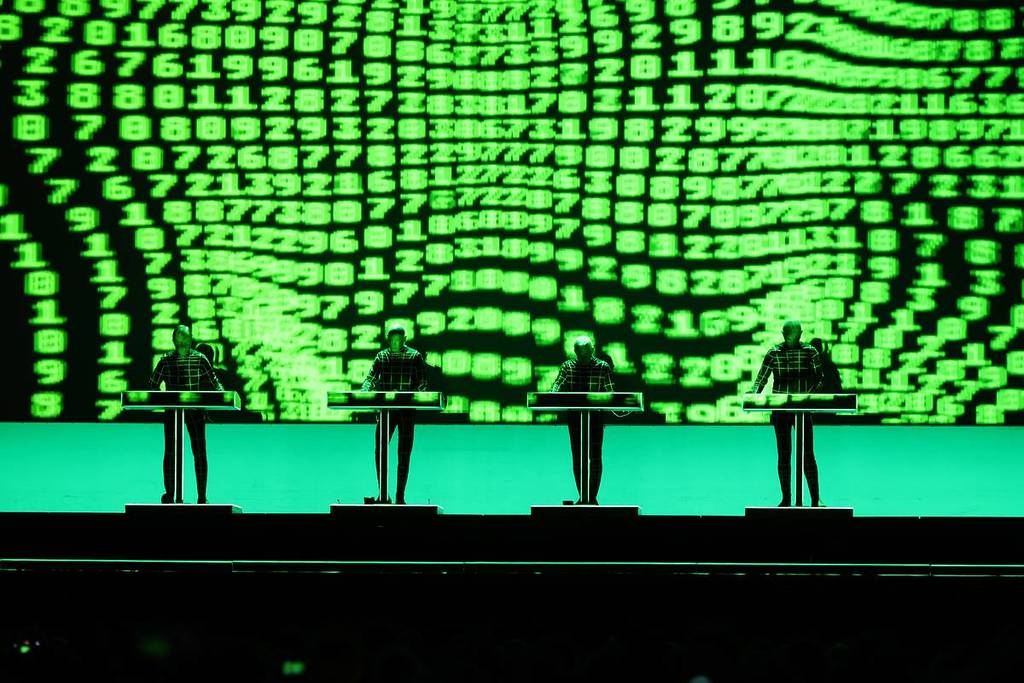 Kraftwerk performing live in Bonn, Germany in 2022