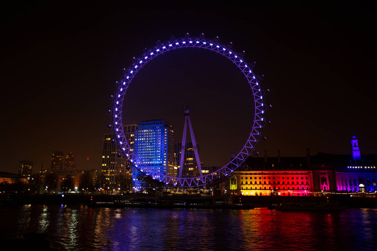 The London Eye Will Light Up In Purple Tomorrow In Support Of World Mental Health Day