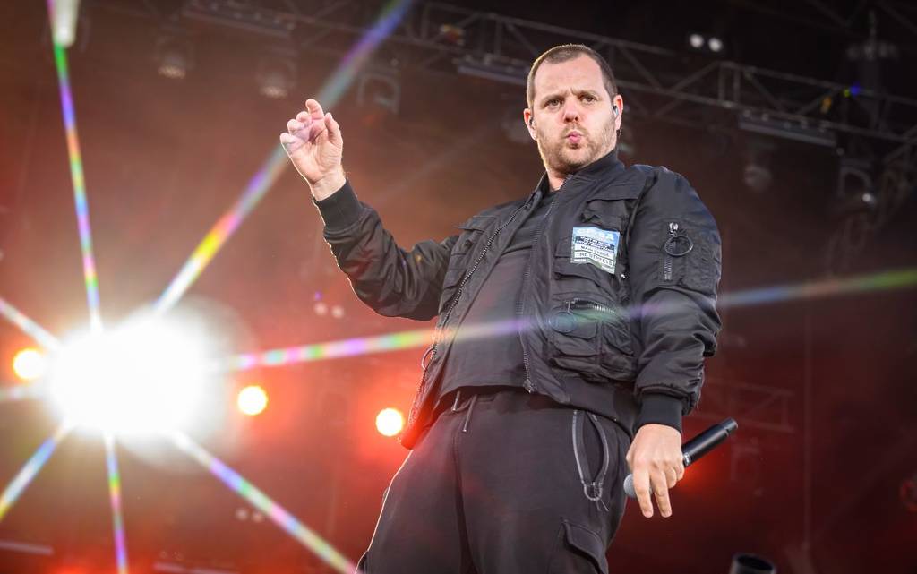 Mike Skinner dei The Streets sul palco del Big Smoke festival nell'estate 2024