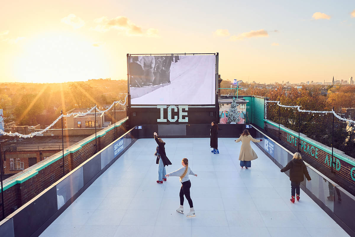 Waverley Rooftop Rink Dimensions London's Highest Ice Skating Rink Has Opened High Above The City - With ...