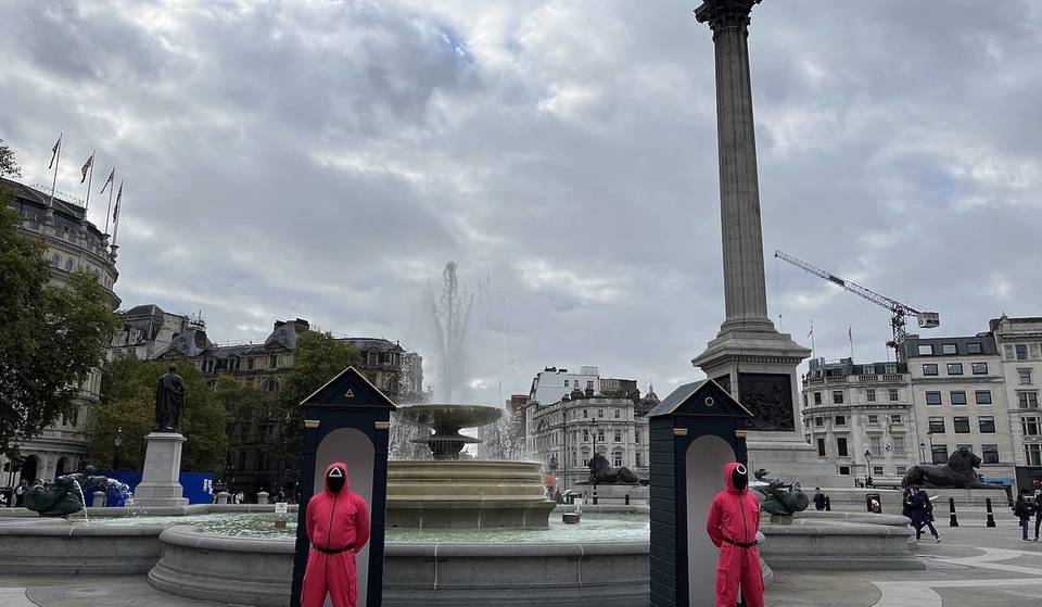 Nachdem ein Viertel der Briten behauptet hatte, sie würden das Spiel gewinnen, wurden Wächter des Squid Game auf dem Trafalgar Square gesichtet – und dieses aufregende Erlebnis ist genau der richtige Ort, um diesen Mut auf die Probe zu stellen