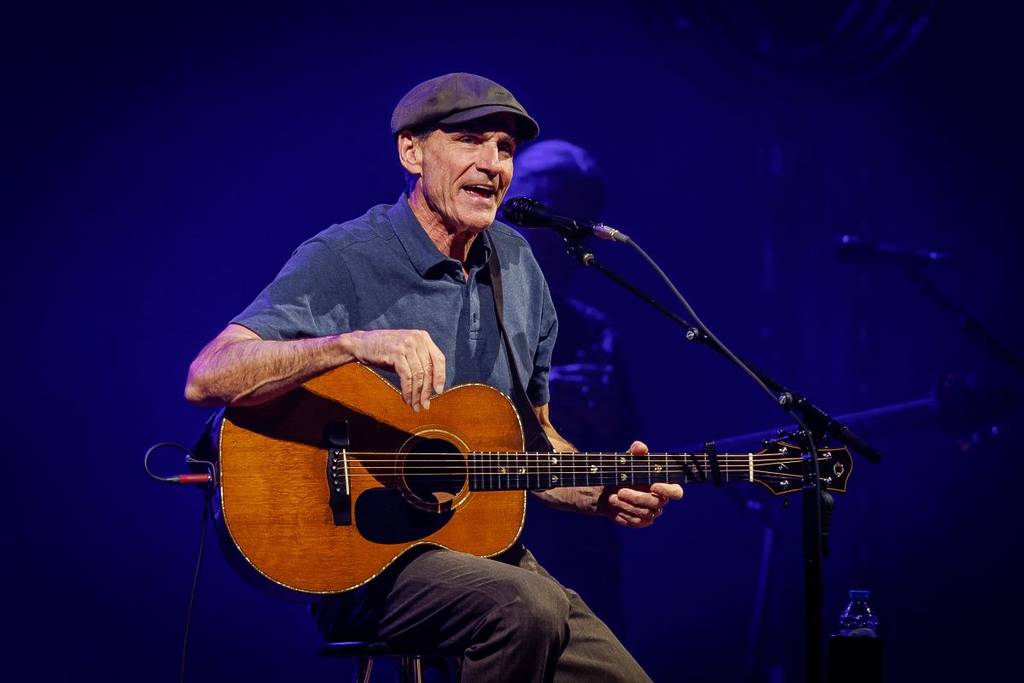 James Taylor speelt een show in Amsterdam