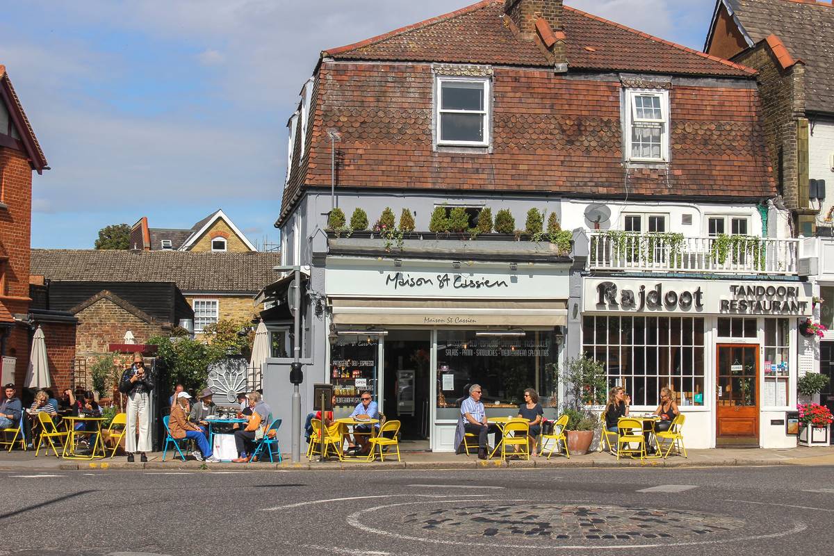 Some shopfronts on Wimbledon Village high street