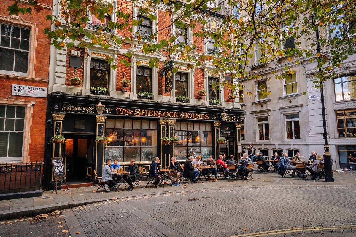 A pub in London named after Sherlock Holmes